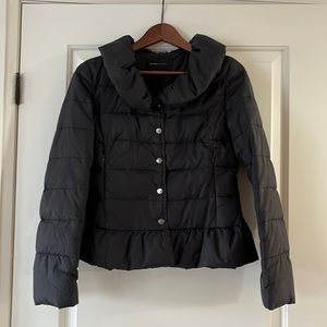 BCBG Peplum Puffer Coat